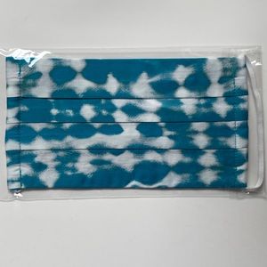 Johnny Was teal tie dye cotton face mask 3/$25